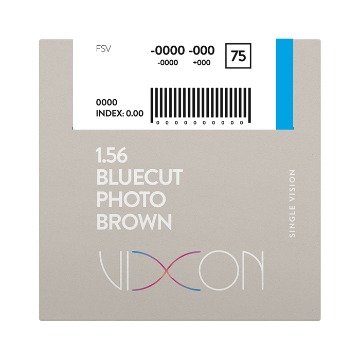 Vixon 1.56 Bluecut Photo Brown FSV 70 (AR BLUE) Extended Range