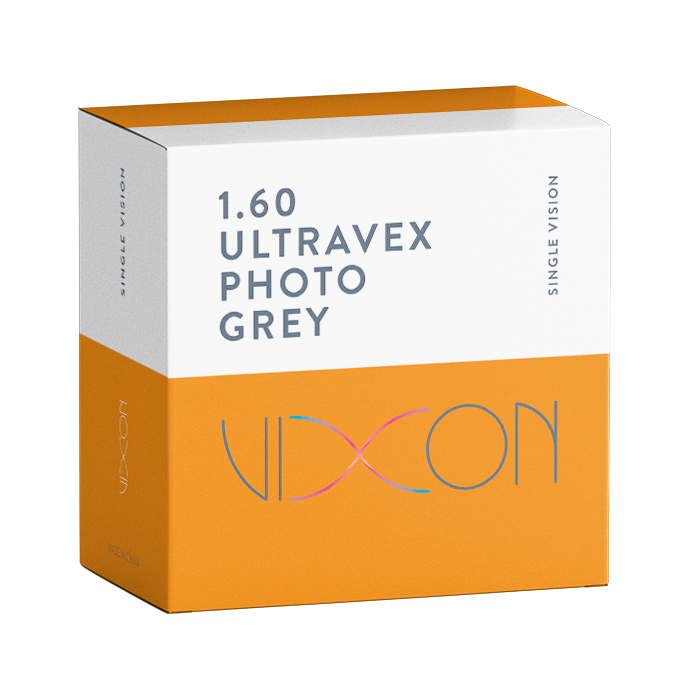 1.60 ULTRAVEX FOTOSSENSÍVEL GRAY BLOCOS VISÃO SIMPLES